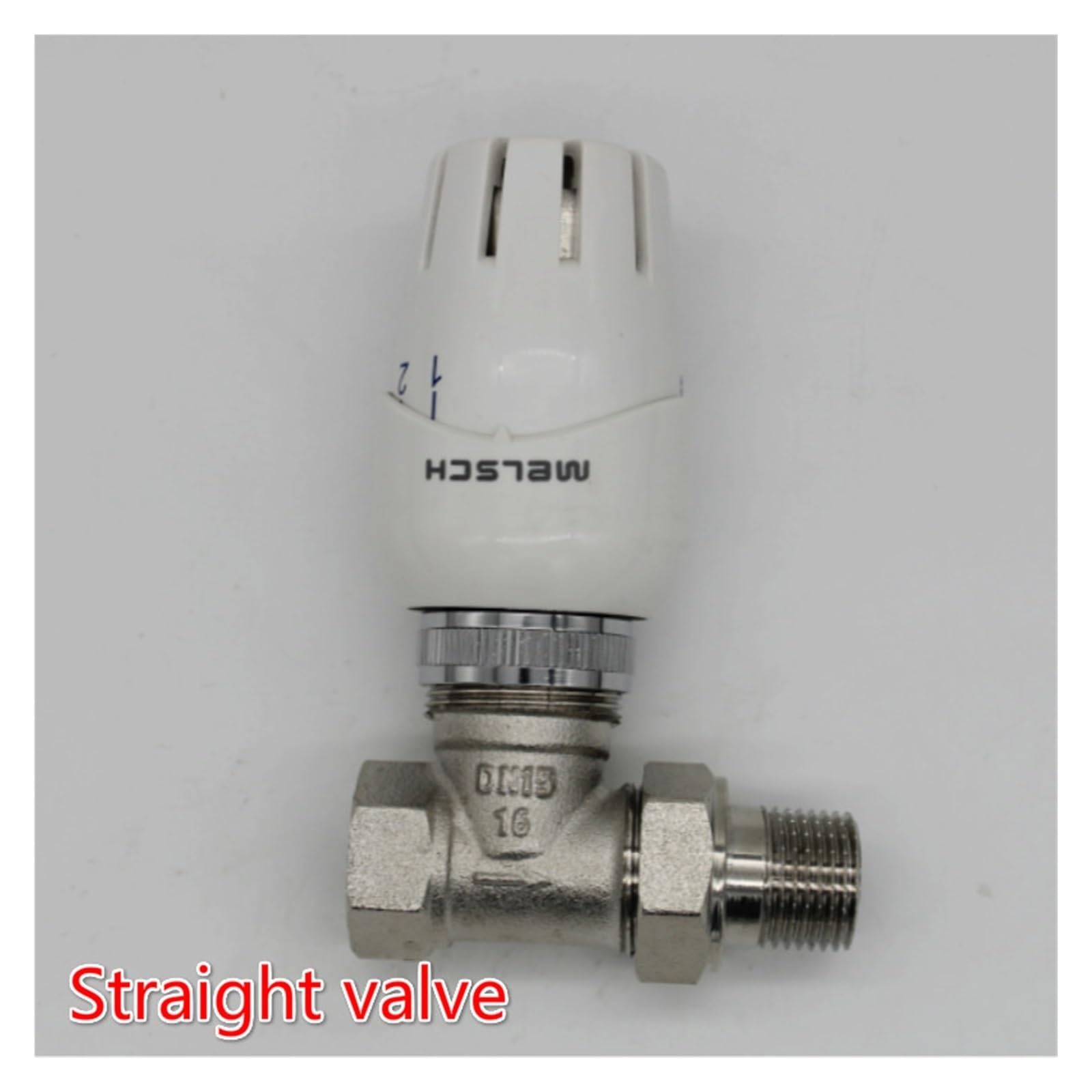 SSIMOO Głowica termostatyczna Zawór termostatyczny DN15 DN20 Termostatyczny zawór grzejnikowy Zawór kątowy System ogrzewania podłogowego kindly (Size : Straight valve DN25)