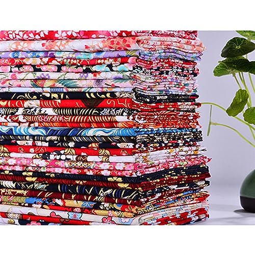 Tissu coton japonais multicolore coupon couture patchwork et accessoires - 5