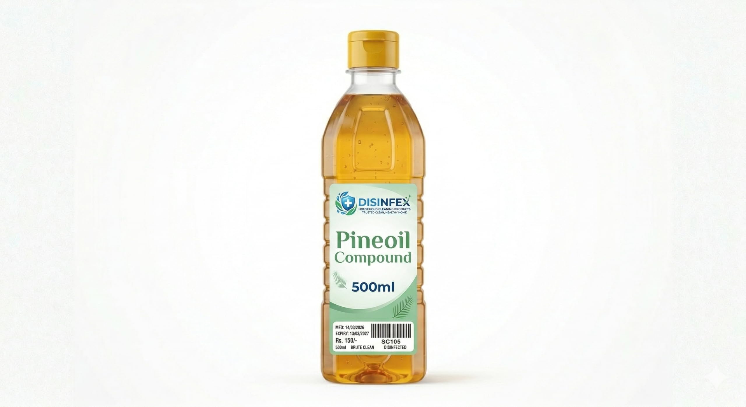 Pineoil Compound (500ml) – High-Concentrate Surface Cleaner & Disinfectant | Makes up to 20 Litres of White Phenyl | Long-Lasting Fresh Pine Fragrance | For Floors, Kitchen, & Bathroom-image-49