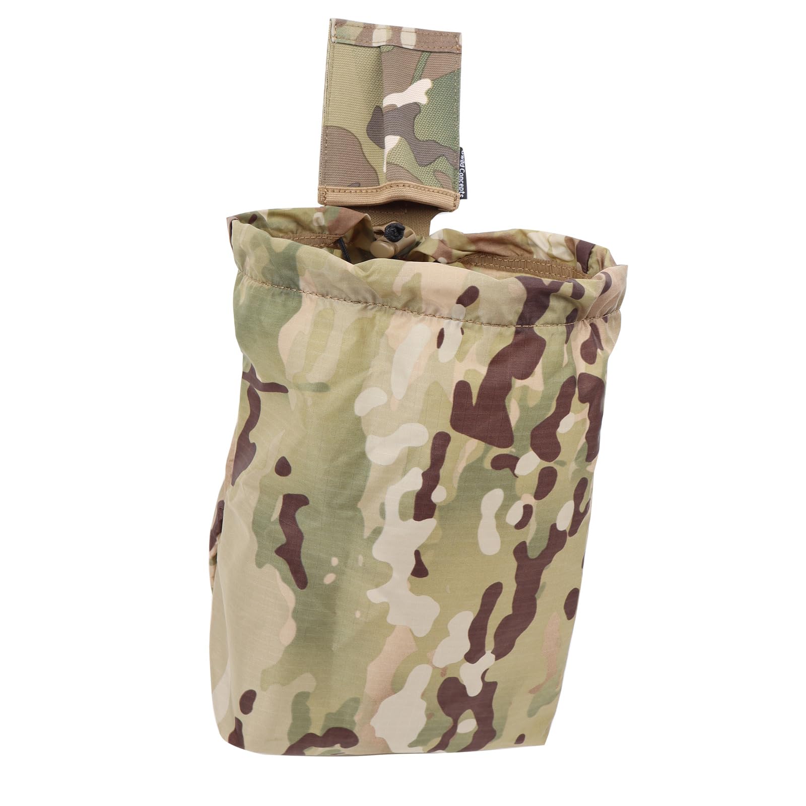 MOLLE Dump Pouch, Gwild Concepts Tactical Mag Dump Pouch, Ultralight Foldable Pouch for Battle Duty Belt, Camo