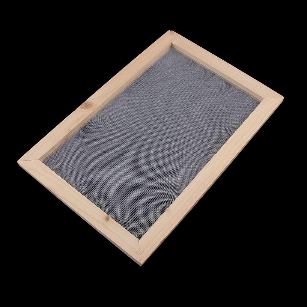 Wooden Paper Making Mould Frame Screen for DIY Paper Handcraft 20x30cm-image-19