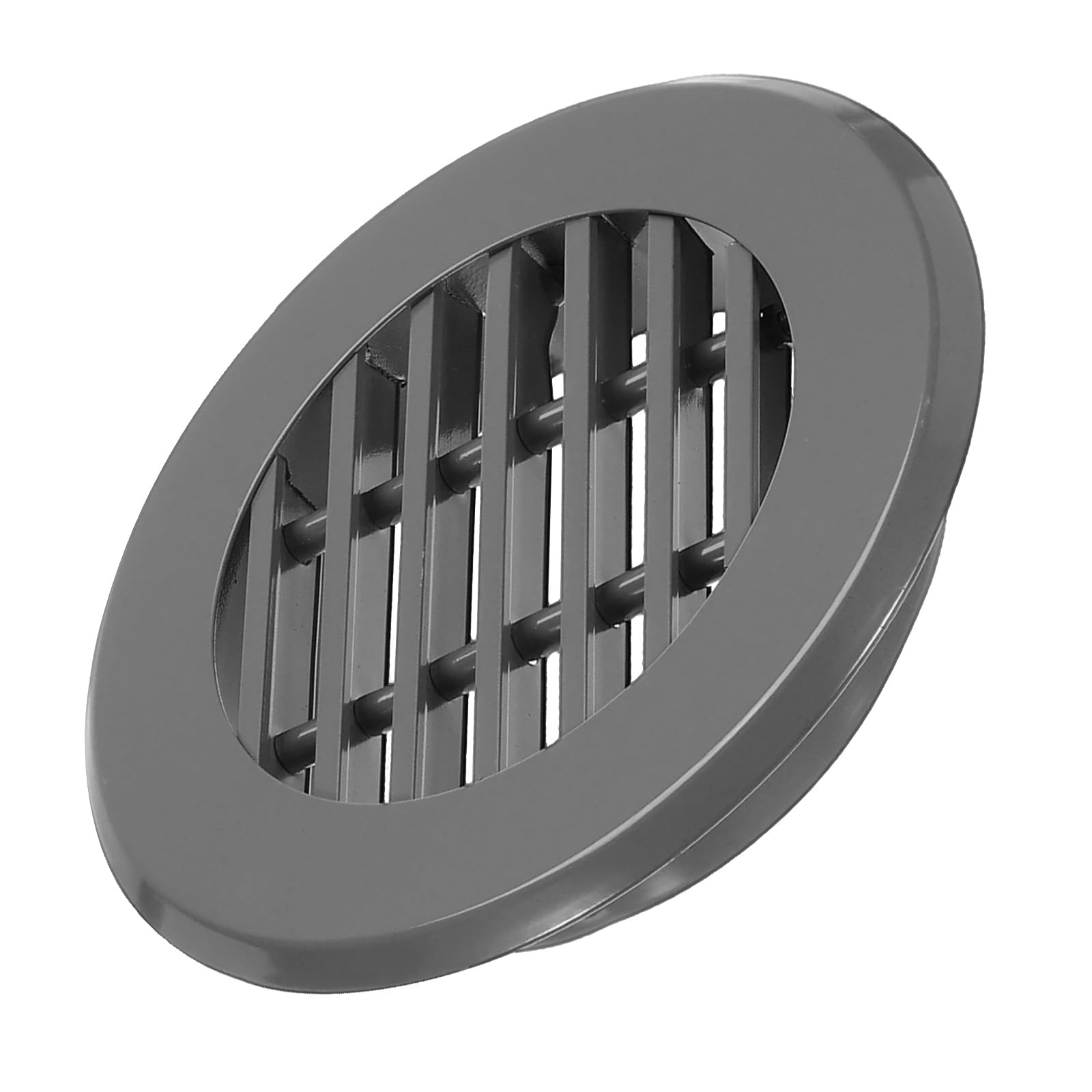 PATIKIL 6 Inch Round Ceiling Diffuser, Aluminum Register Circular Outlet Roofing Soffit Vent for Ceiling Wall HVAC Bathroom Kitchen Garage Duct Ventilation and Exhaust, Dark Gray