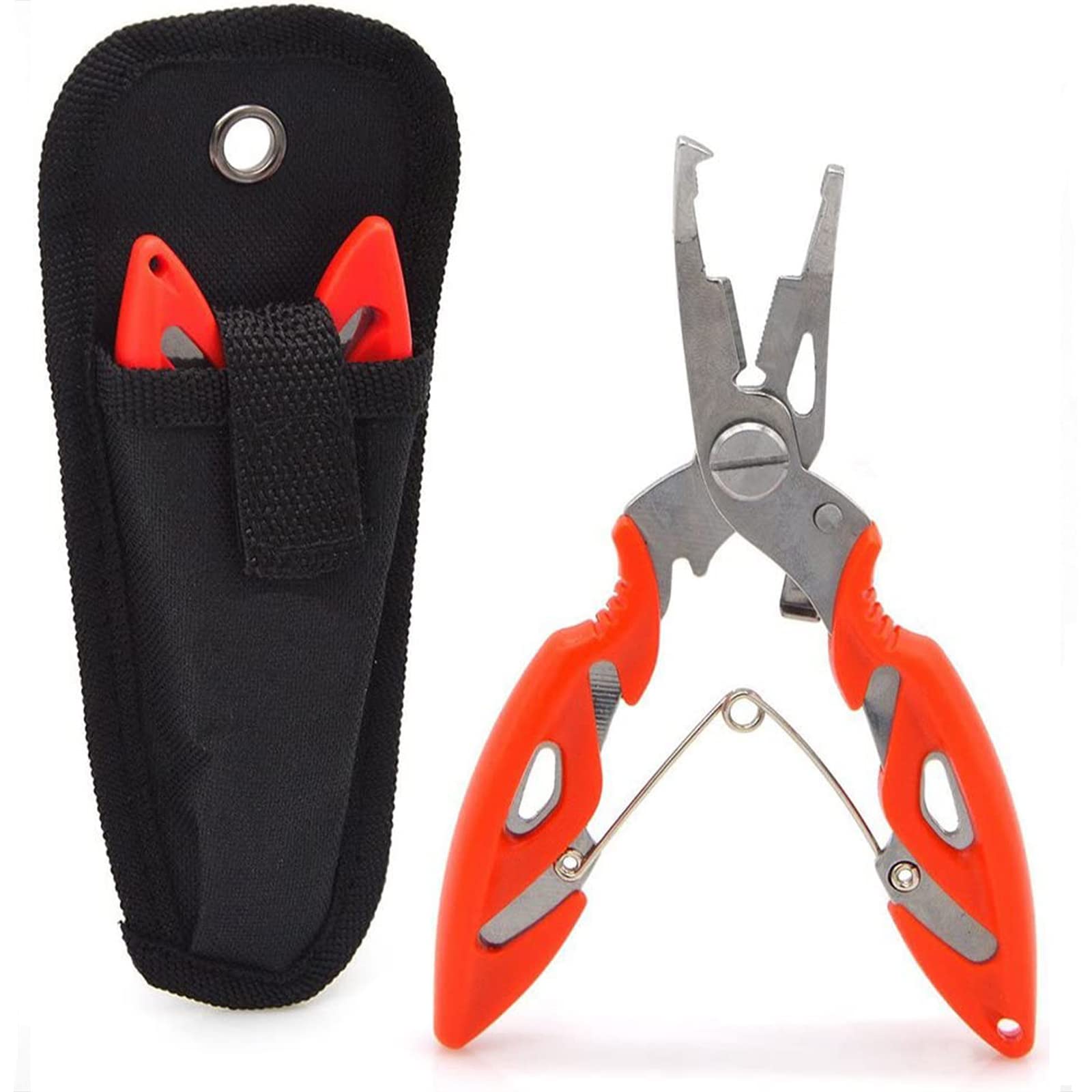TOPIND Stainless Steel Fishing Pliers Multifunction fishing plier Scissors Line Cutter Remove Hook Tackle Tool Kits Fishing Accessories