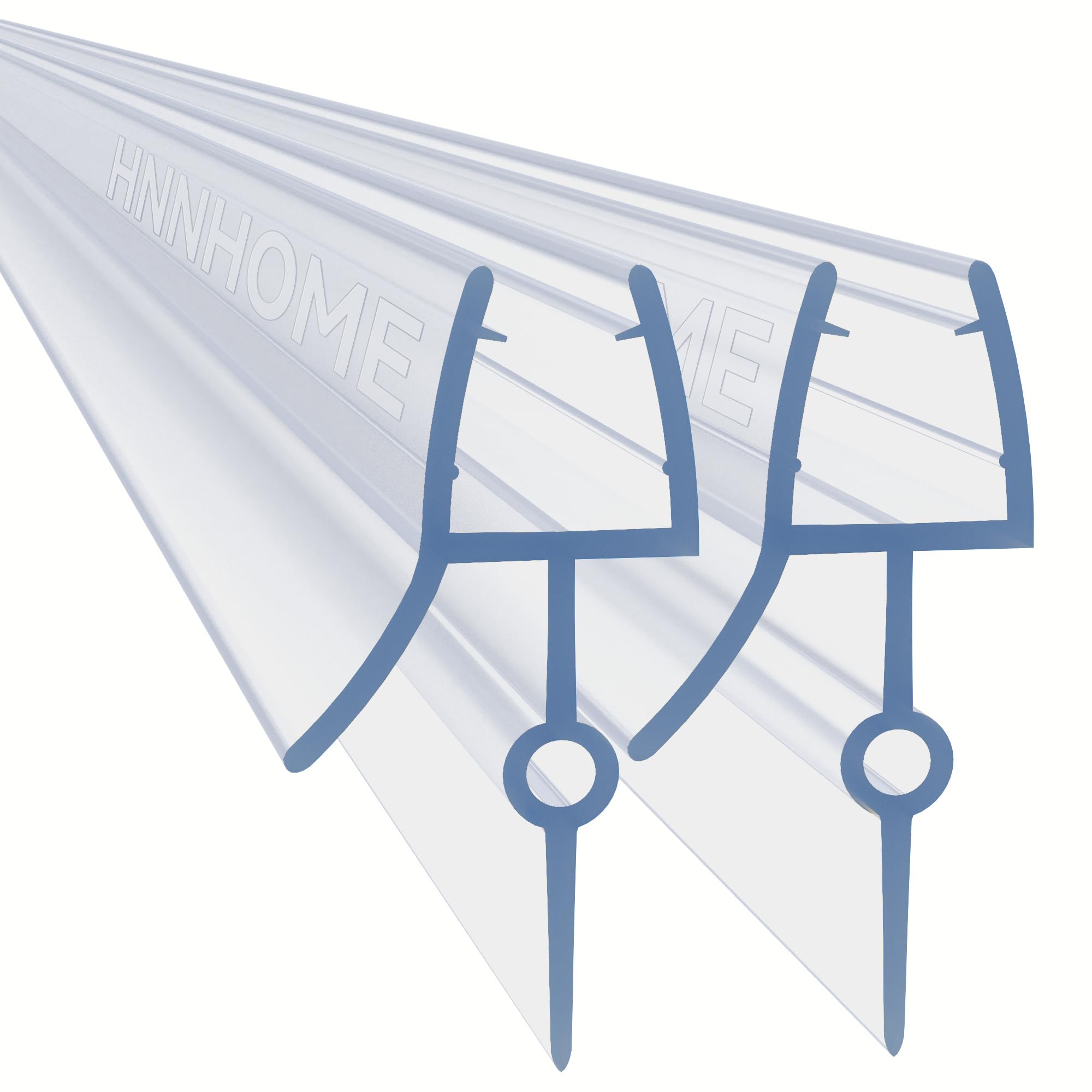 Hnnhome Translucent 2 Pack Shower Screen Seal Strip For 4-6Mm Glass, Max 22Mm Gap