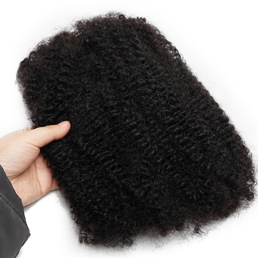 Splatanie włosów Afro Kinkys Ludzkie włosy hurtowo 50g/opakowanie, Warkocze do dredów, Naprawa loków, Skręty, Przedłużanie dredów Kobieta(12inches)