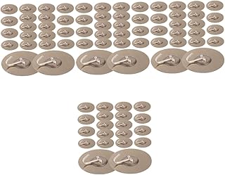 Cabilock 80 Pcs Front Door Hanger Clear Hooks Keychain Hooks Kitchen Wall Hooks Garment Rack Heavy Duty Wall-Mounted Hanger Clear Adhesive Hooks Clothes Hooks Cupboard Hook up Frame