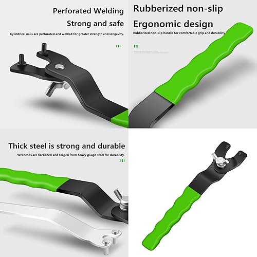 Miniatura 2 de RICHERI Llave inglesa ajustable de ángulo de brida de amoladora, tuerca de bloqueo de metal para DW Milwaukee Metabo Makita Decker Ryobi 4.5 "5"