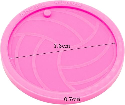 Miniatura 5 de Molde de resina de voleibol súper brillante moldes de silicona deportiva DIY resina epoxi llaveros moldes de fabricación de joyas suministros
