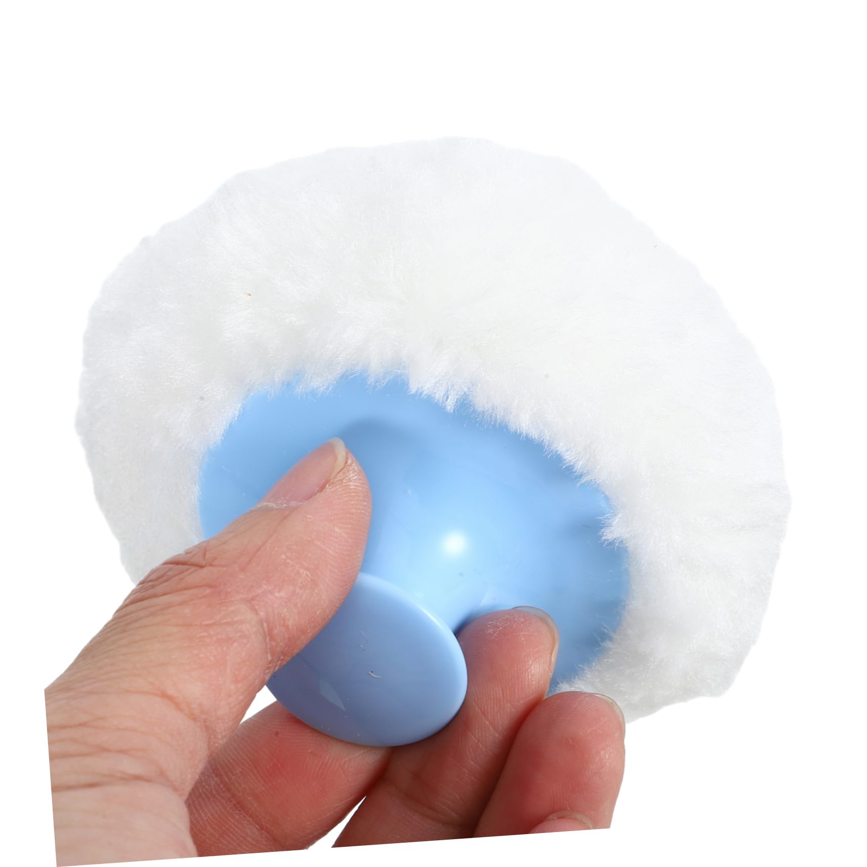 Piumino da Cipria con Manico Morbido 4 Pezzi in Peluche Abs | Applicatore Soffice e Leggero, Pratico da Portare, Adatto per Ragazzo Ragazza e Adulti