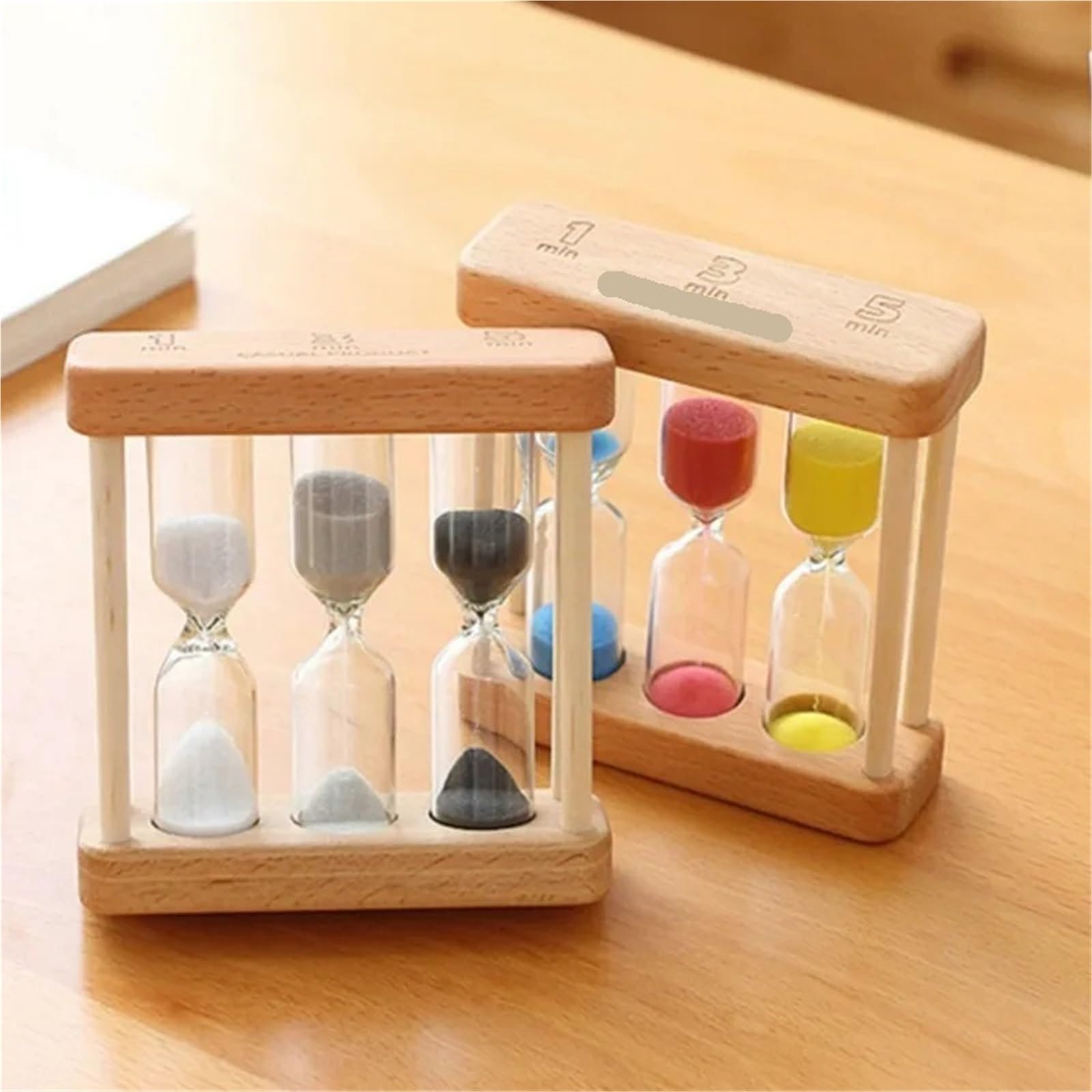 Reloj de Arena, Cepillo de Dientes de Madera, máquina para Hacer té, Manualidades Creativas, Temporizador, Colorido para el hogar
