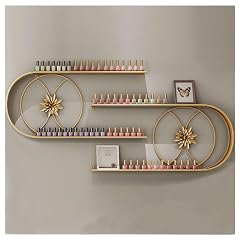 ZBJDX Creative U-Shaped Nail Polish Glue Storage Rack Metal Nail Polish Wall Mounted Rack Nail Polish Make-Up Storage