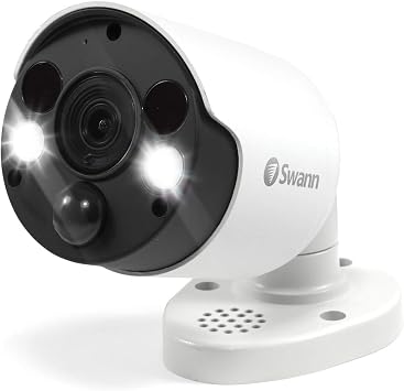 Swan 5MP Thermal Sensing Spotlight Bullet Security Camera - PRO-5MPMSFB