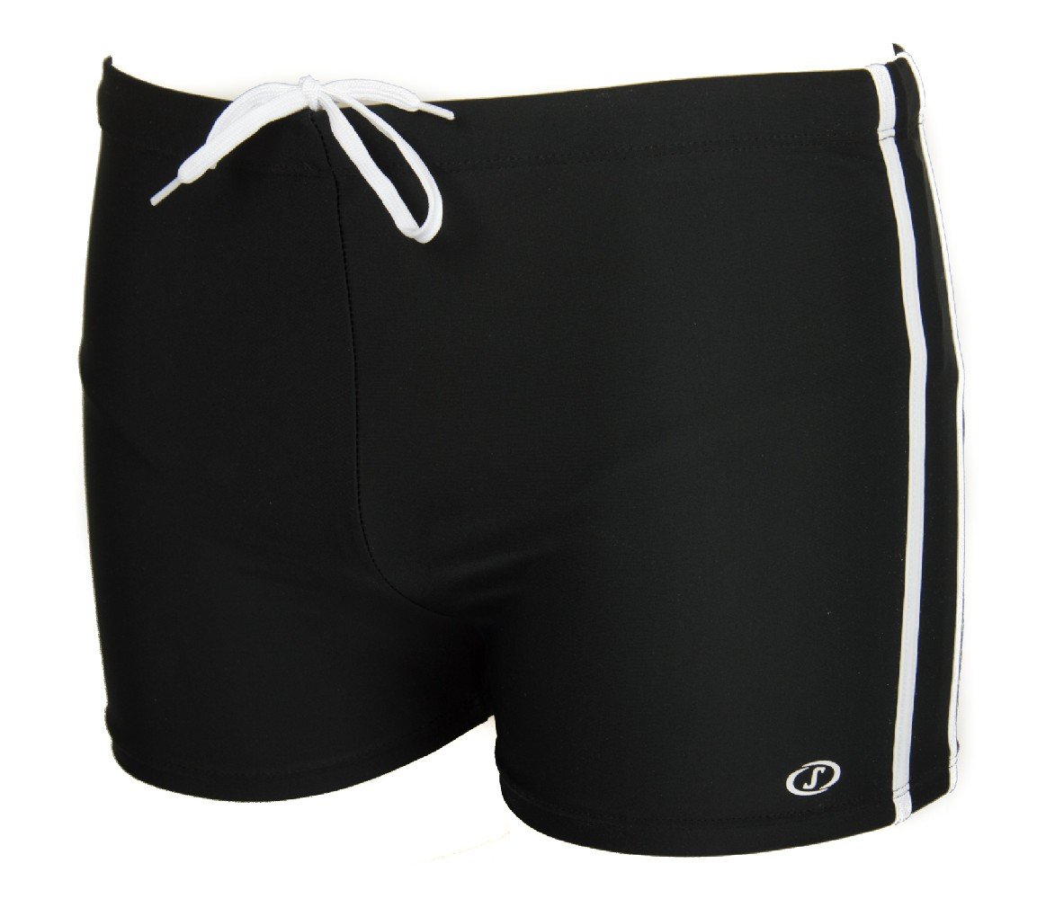 Spalding Boxer Corto Costume Pantaloncino Uomo Mare o Piscina Swimwear Articolo C787, 0002 Nero