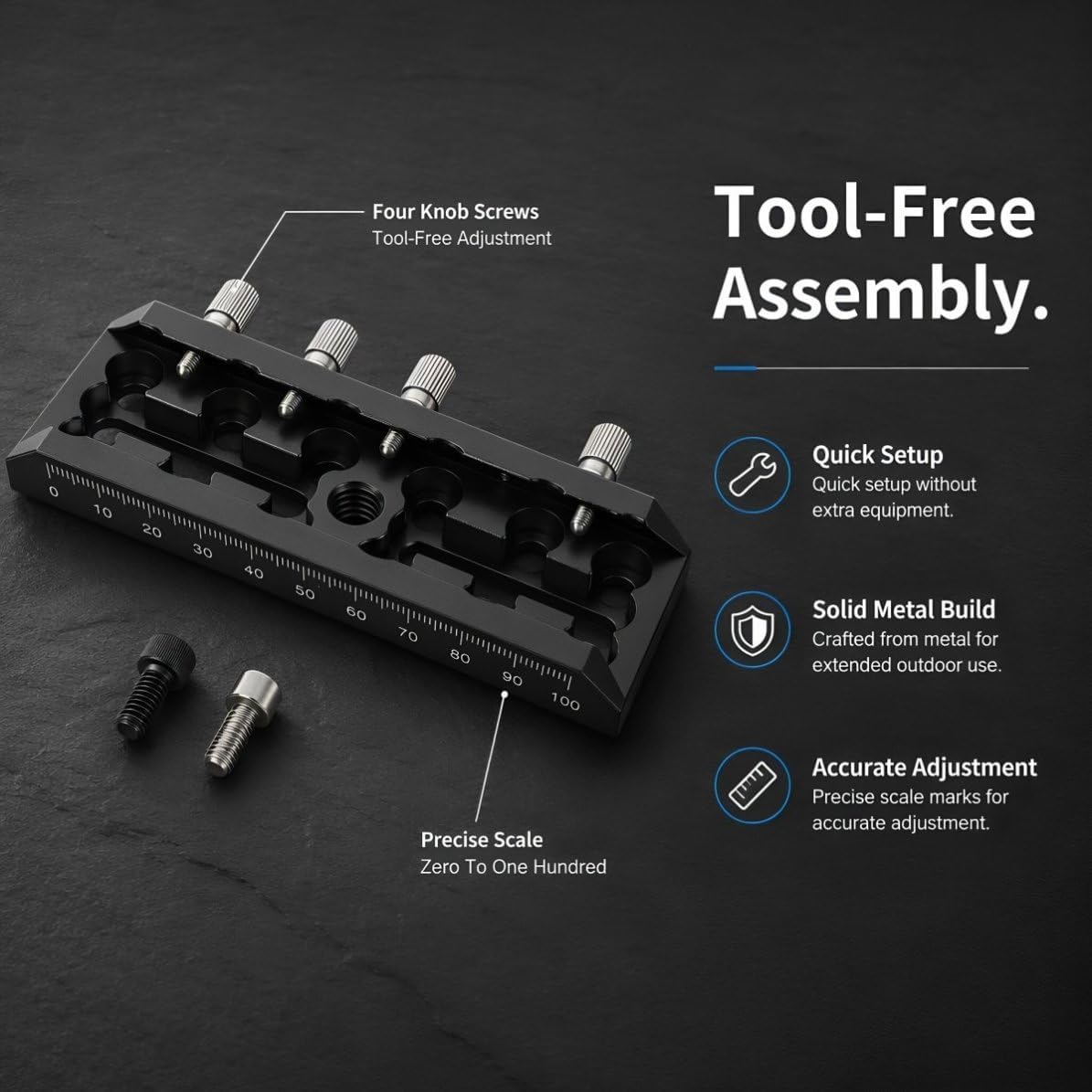 Telescope Dovetail Plate 120mm Aluminum Alloy Universal Mount