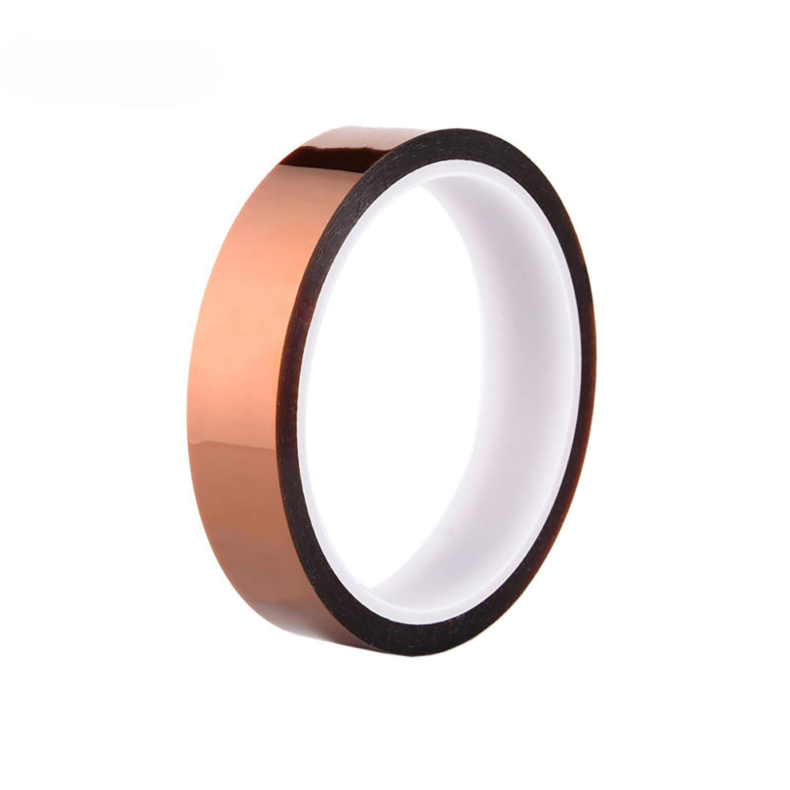 Polyimide Tape High Temp Tape for 3D Printing Applications, Masking, Soldering, Powder Coating, Electric Task, Painting 5/10/15/20/25/30/50 mm 33m