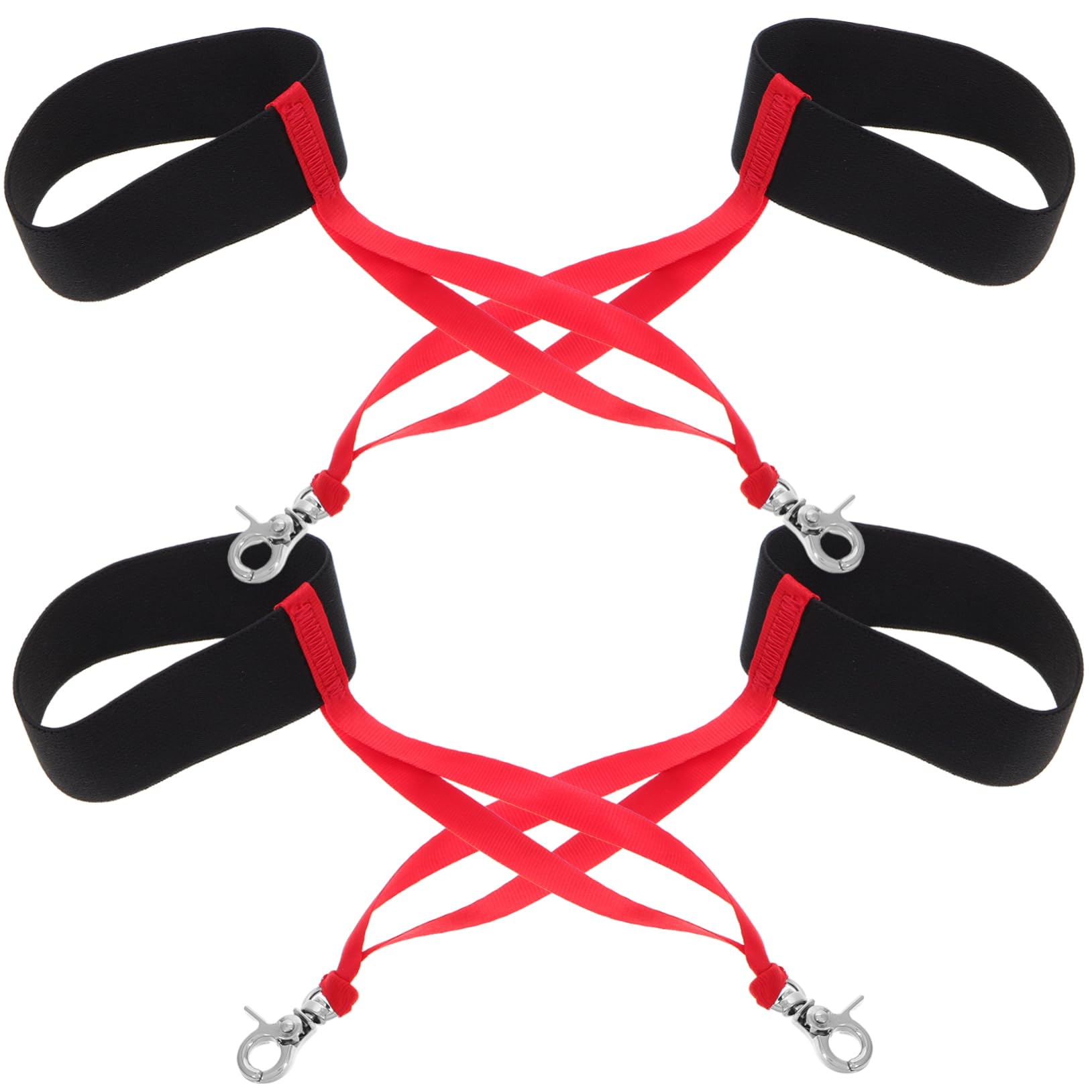 BESPORTBLE Ski Accessories 4 Pcs Glove Lanyard Snowboard Gloves Wrist Strap Security Clips Winter Sports Safety Men's Lanyard