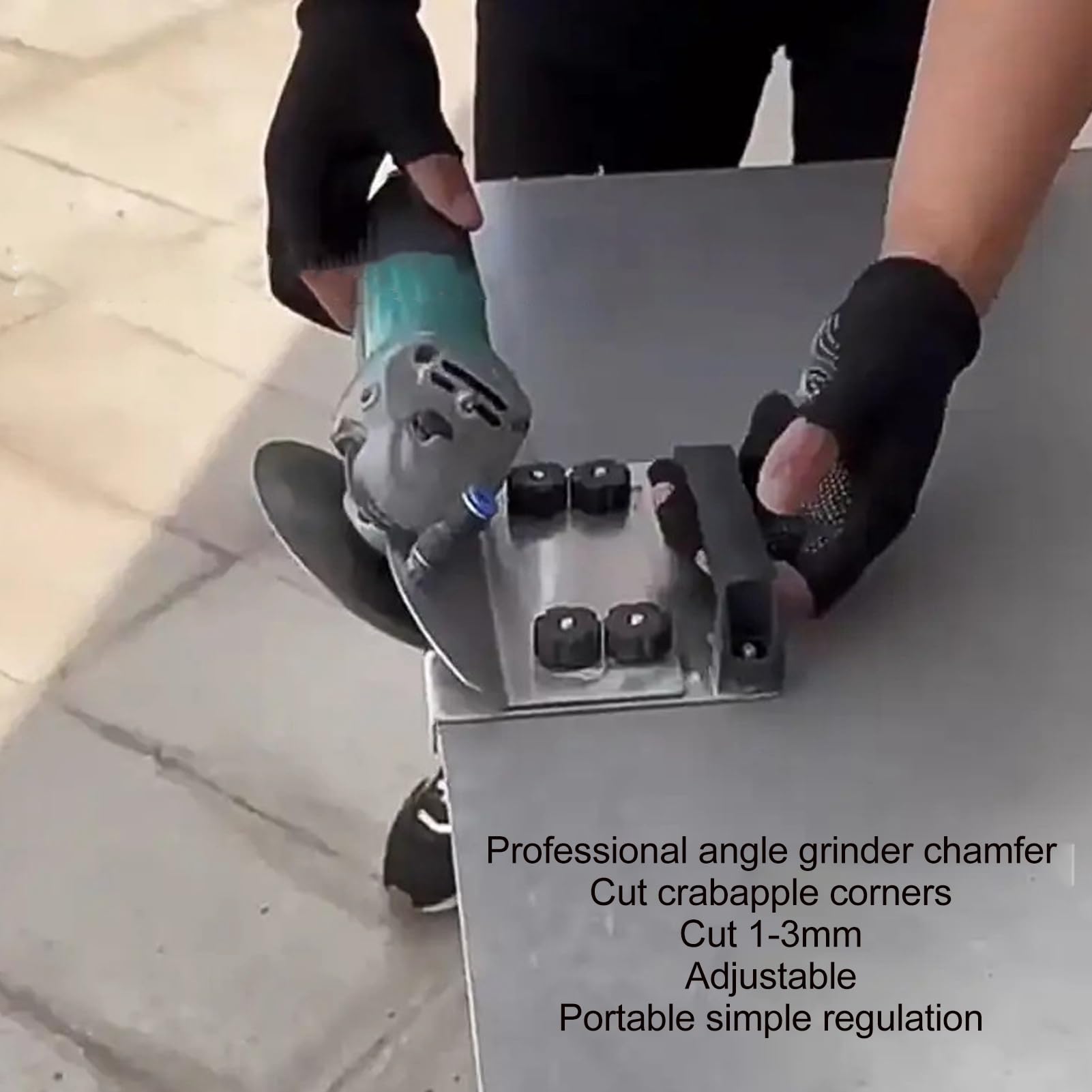 Goshyda Angle Grinder Stand, Stainless Steel, Secure Clamping, Adjustable, for Tile Cutting - Image 2
