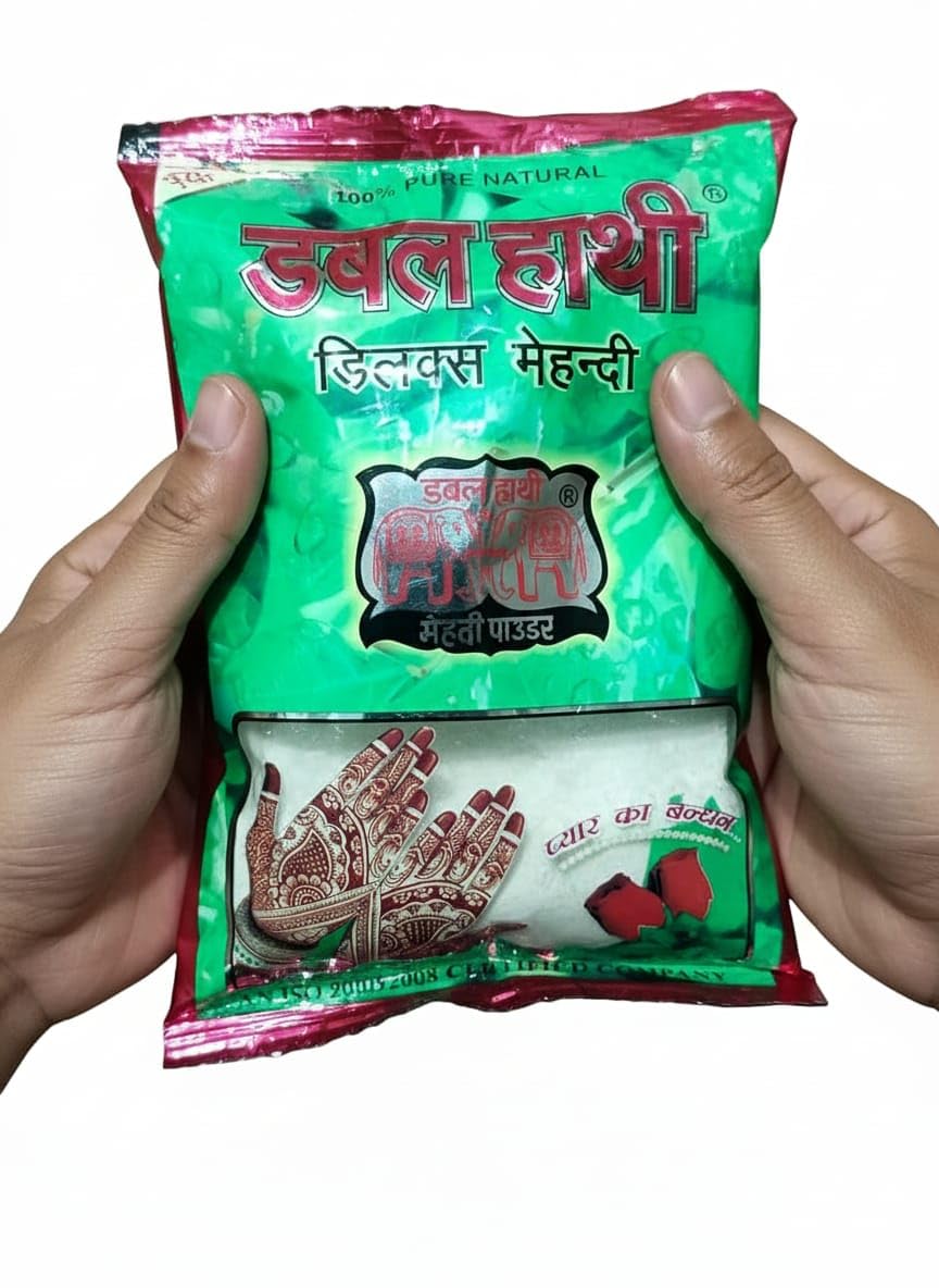 Double hathi mehendi, mehndi powder 100% natural henna mehndi 500gm-picture-18