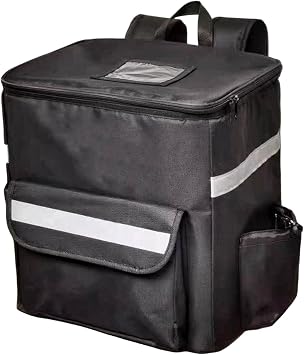 Insulated Food Delivery Backpack Waterproof Thermal Food Delivery Bag Large Pizza Bag for Home Outdoor Picnic Food Transport