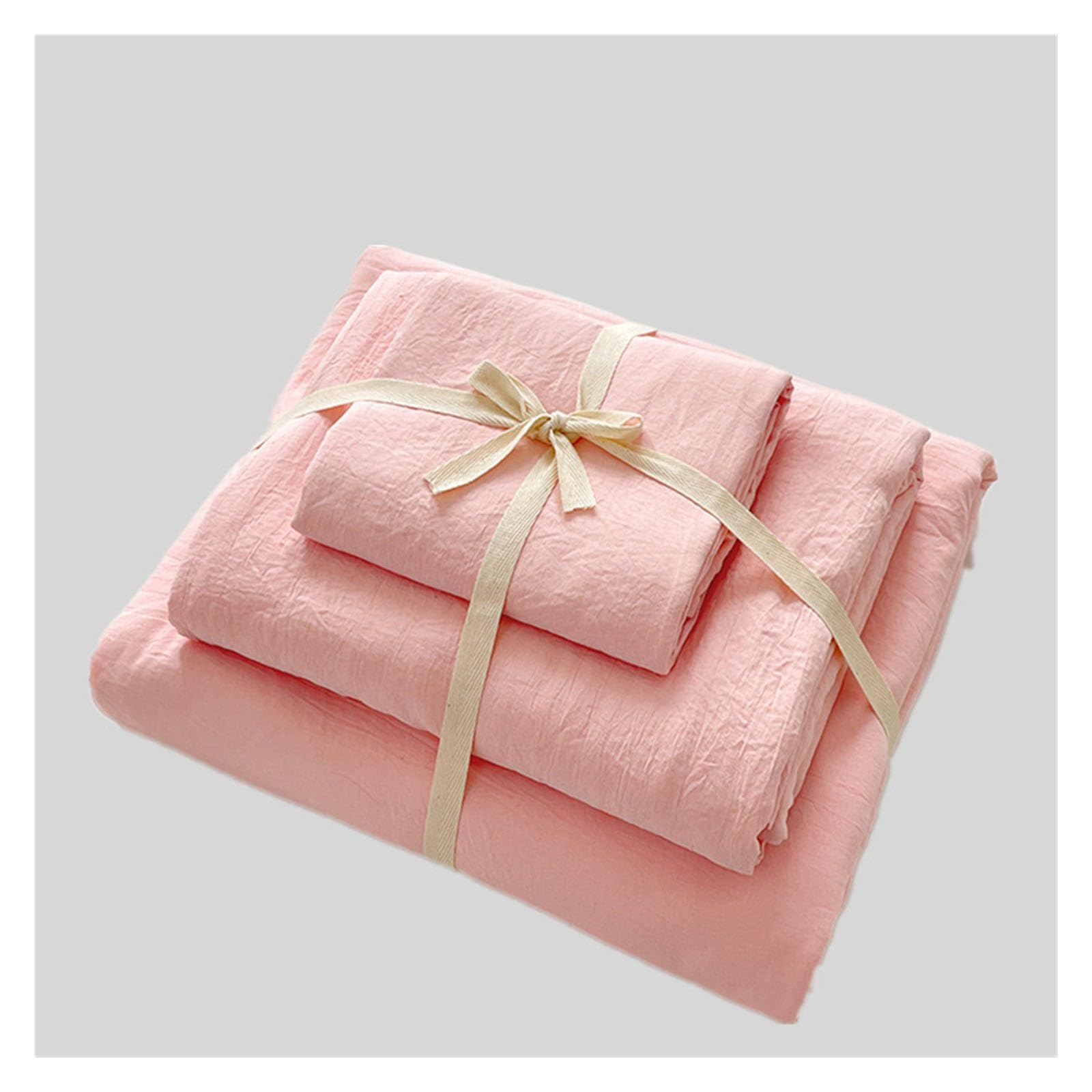 Housse de couette de qualité supérieure en pur coton lavé doux toutes saisons