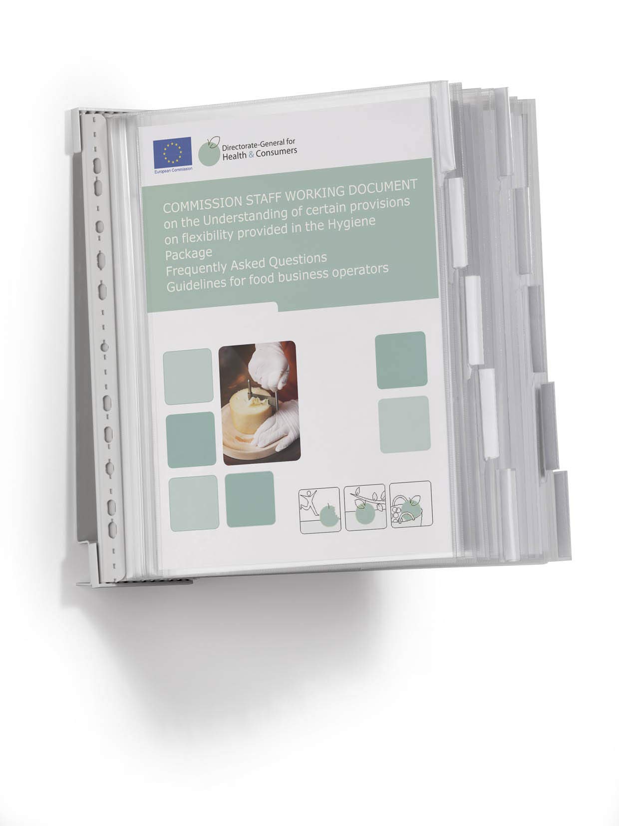 Durable 583100 Zestaw paneli informacyjnych Function Safe Wall 10 (A4, ścienny z 10 panelami), wielokolorowy.
