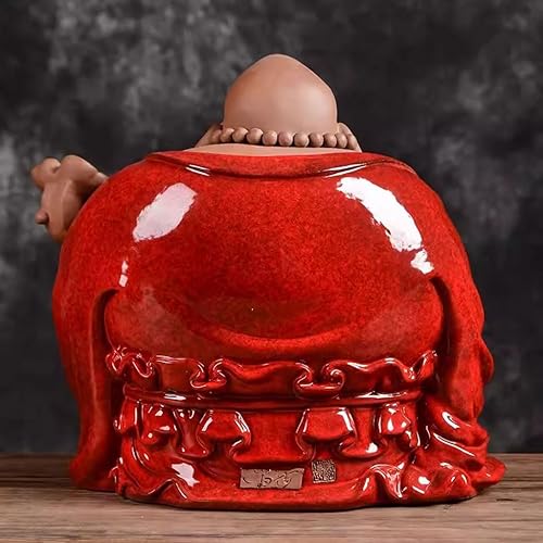 Miniatura 7 de Estatua de Buda meditante, adornos de Buda Maitreya en la sala de estar para consagrar estatuas de Buda, inauguración de la casa y hacer riqueza,