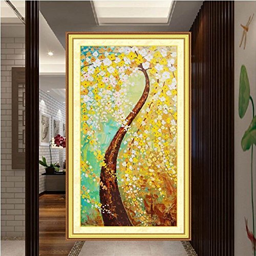 Point de croix style chinois Arbre C0059 toile haut de gamme