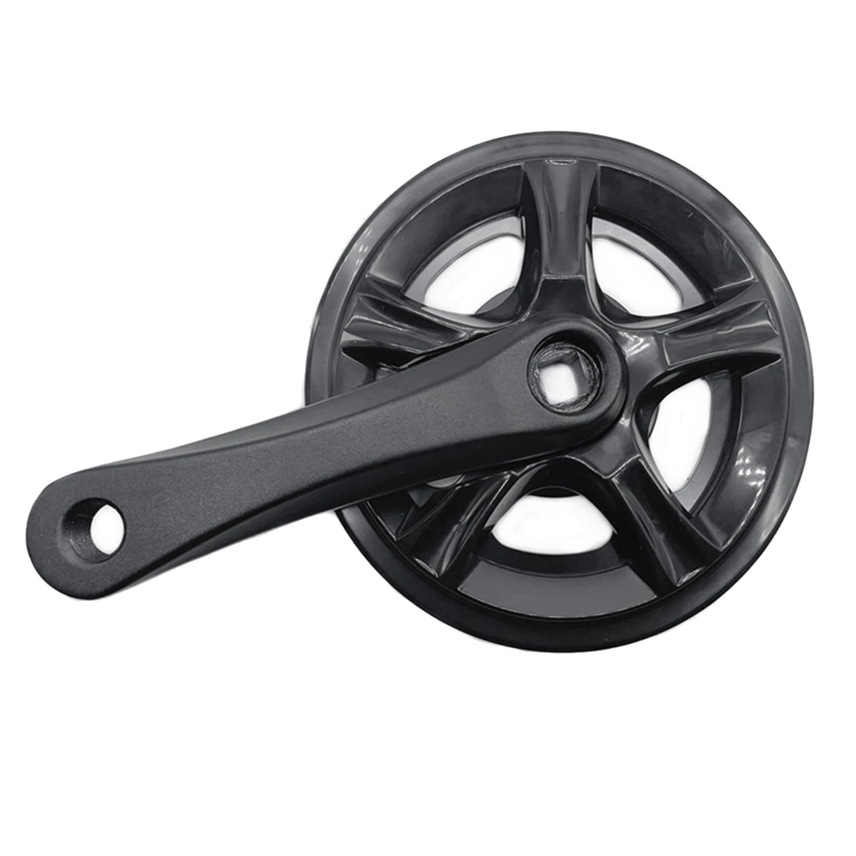2X Guarnitura per Bicicletta Un velocità Singola 32T Set di Pedivelle per Bicicletta Elettrica Pieghevole nel Lega di Alluminio 127MM Cover Accessori per Bici