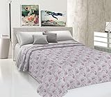 HomeLife Frühling Sommer leichte Tagesdecke [220x280] | Hergestellt aus hochwertiger Baumwolle|Blumenmuster mit Rosen|Einzelbettdecke aus feinem Stoff für warme Jahreszeiten Rosa