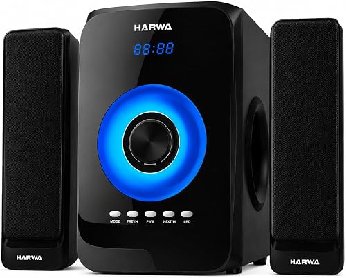 Home Theatre Speaker System, SP2605, 7500W PMPO, Surround Sound, Colour LED, Black