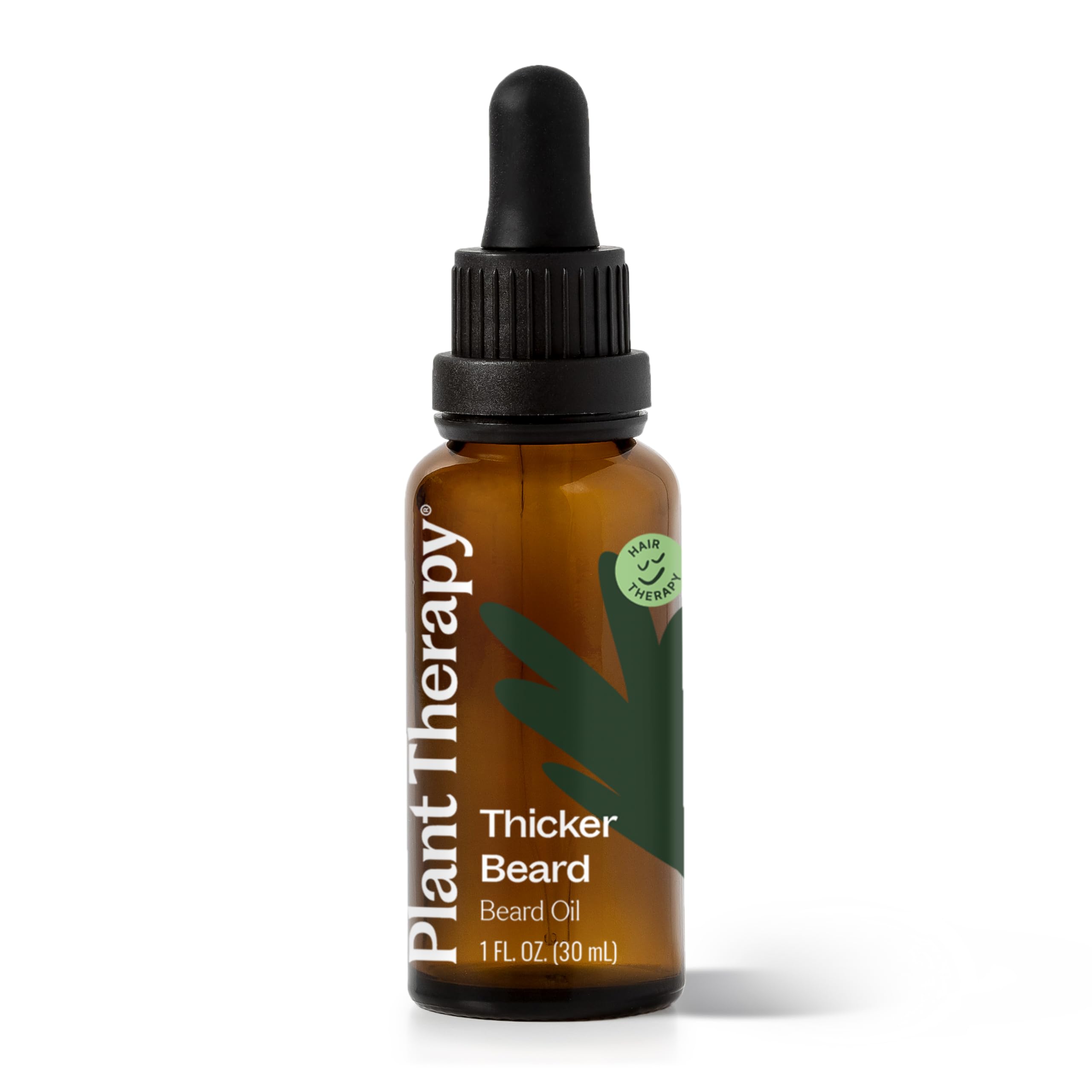 Plant Therapy Hair Therapy Thicker Beard, Beard Oil 30 mL (1 oz) Promotes Growth and Shine, Encourages Healthy Skin for a Beard that is Touchably Soft