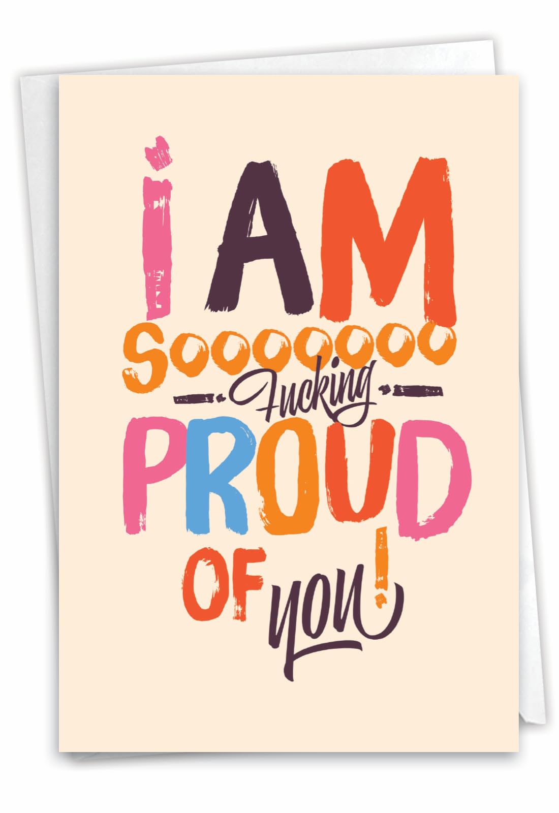 NobleWorks - 1 Funny Adult Congratulations Card with Envelope