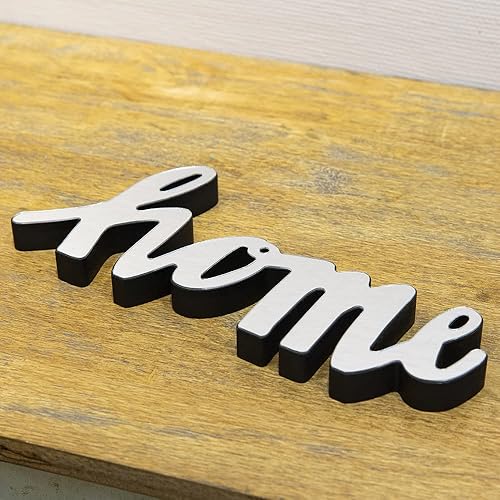 Miniatura 5 de COLLECTIVE HOME - Letrero de letras espejadas, bloques acrílicos decorativos, letreros de mesa de madera independientes, decoración de pared