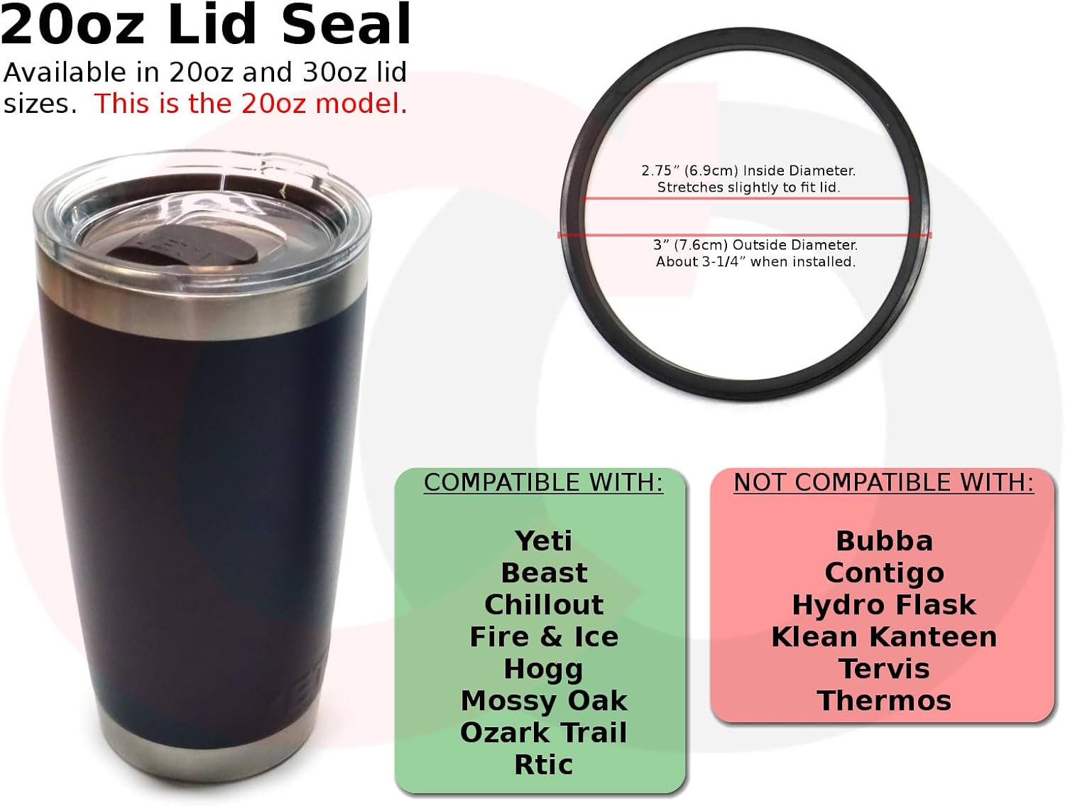 Cup Lid Rubber Seal For Yeti Cup Yeti Chug Cap Gasket Yeti Rambler