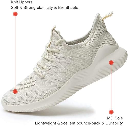 Miniatura 5 de KEEZMZ - Tenis para caminar y correr para mujer, ligeros, fáciles de poner y quitar, casuales, para tenis, ropa deportiva