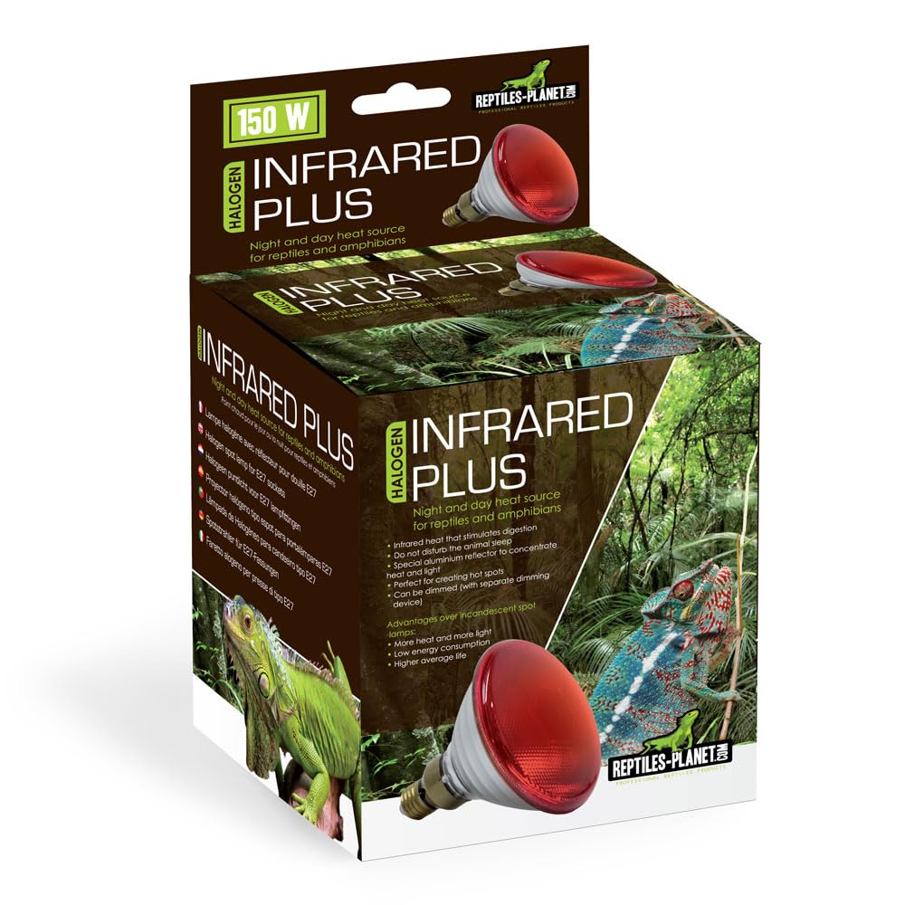 Reptiles Planet Argenté Infrared Terrarium Lamp Plus Halogen