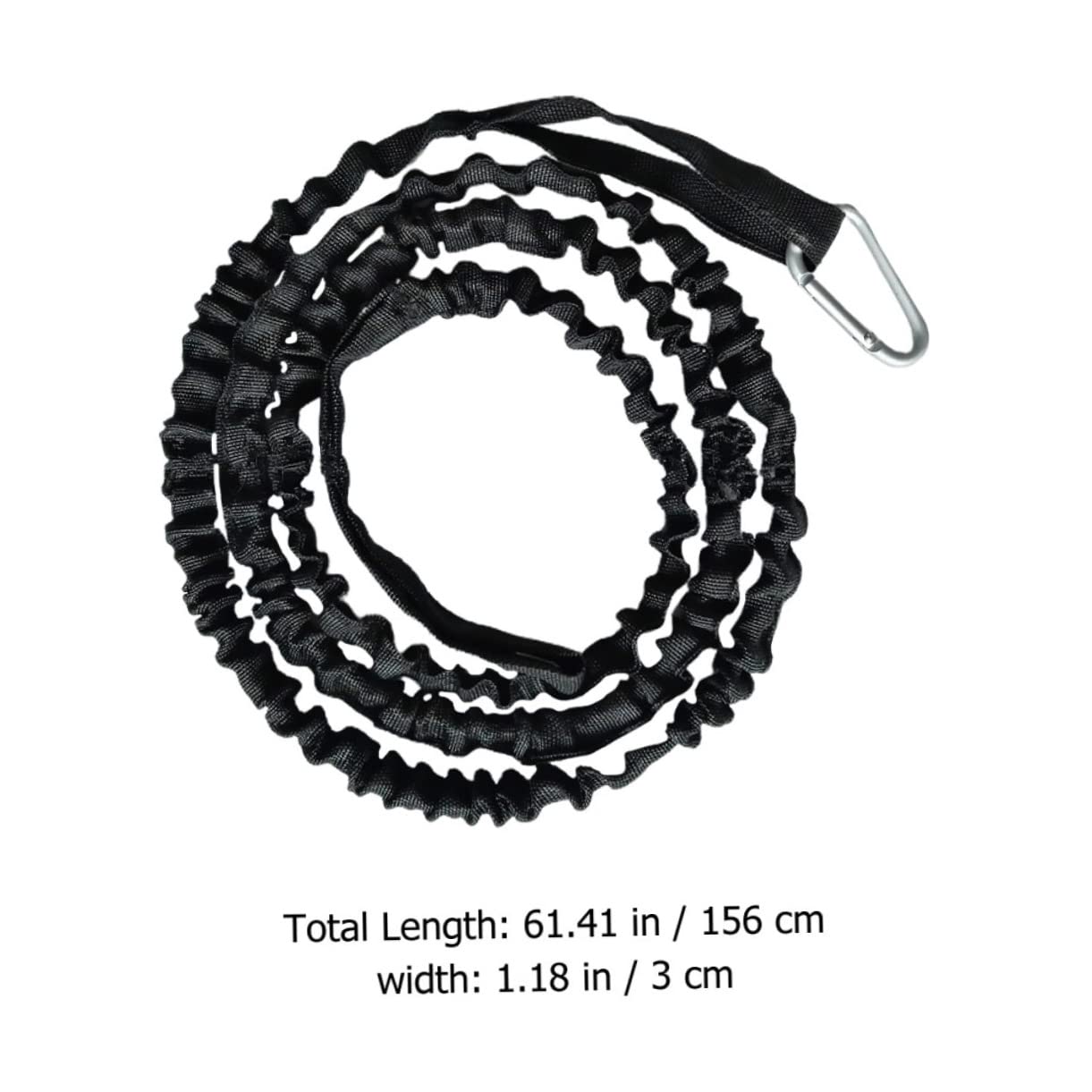 KICHOUSE Fishing Paddle Rope Leashes 4pcs Elastic Cords for Kayak Canoe and Rod Tie-Down