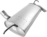 Walker Quiet-Flow 50065 Muffler for Jeep Wrangler 2007-2011 - 2.5" Inlet 2.25" Outlet Direct Fit Stainless Steel Assembly