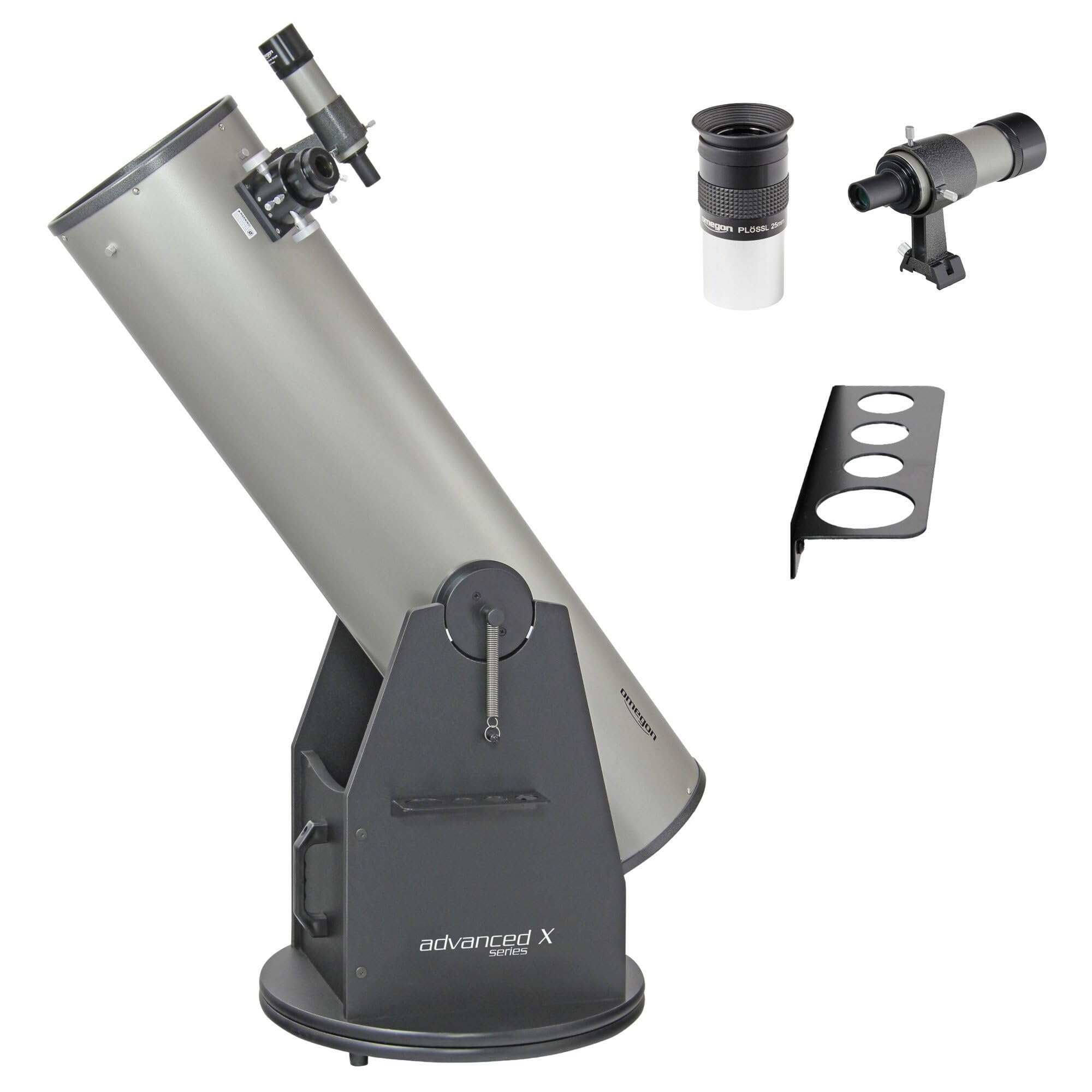 Telescopio dobson Omegon Advanced X N 254/1250 | Esperto per osservazioni del cielo profondo | Rapido da montare e pronto all'uso | Immagine luminosa e alta risoluzione