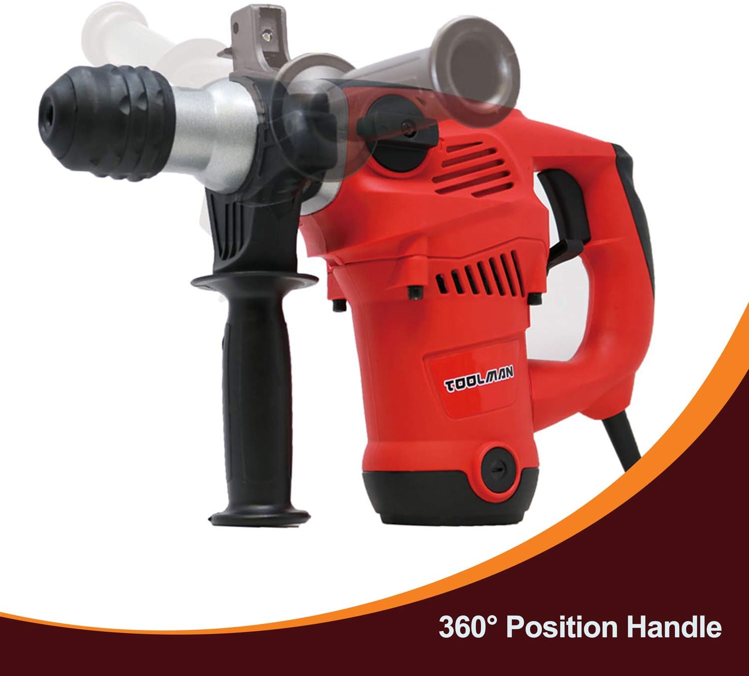 Super Cheap 🛒 Toolman Electric Power Rotary Hammer Drill Driver 14 Amp 730RPM Rotary Hammer For Heavy Duty Corded LT3127 50% Off Discount Toolman Electric Power Rotary Hammer Drill Driver 14 Amp 730RPM Rotary Hammer For Heavy Duty Corded LT3127