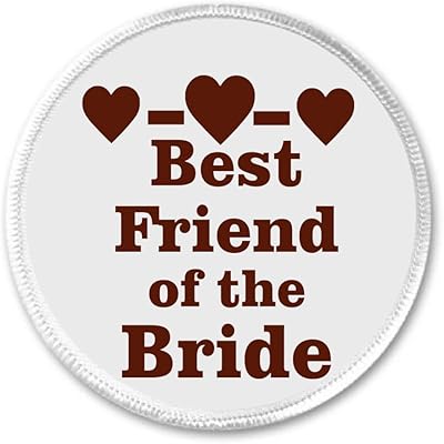 Best Friend of the Bride Brown Heart 3