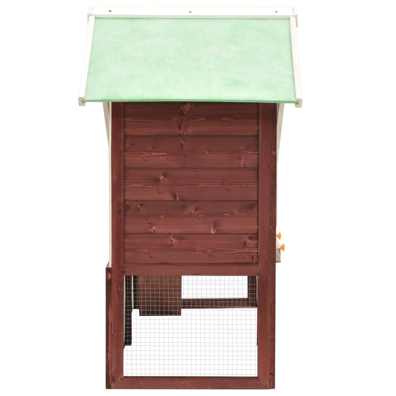 Conejera, Jaula Cobaya, Jaulas para Conejos, Jaula Hamster, Casa Conejo, Casita Conejo, Nido Conejo, de Madera Maciza de Abeto Moca y Blanco 140x63x120 cm