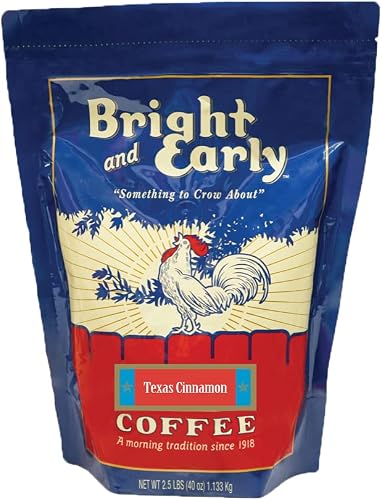 Bright and Early Texas Cinnamon - 2.5 LB Bag Ground Coffee - Pack of One