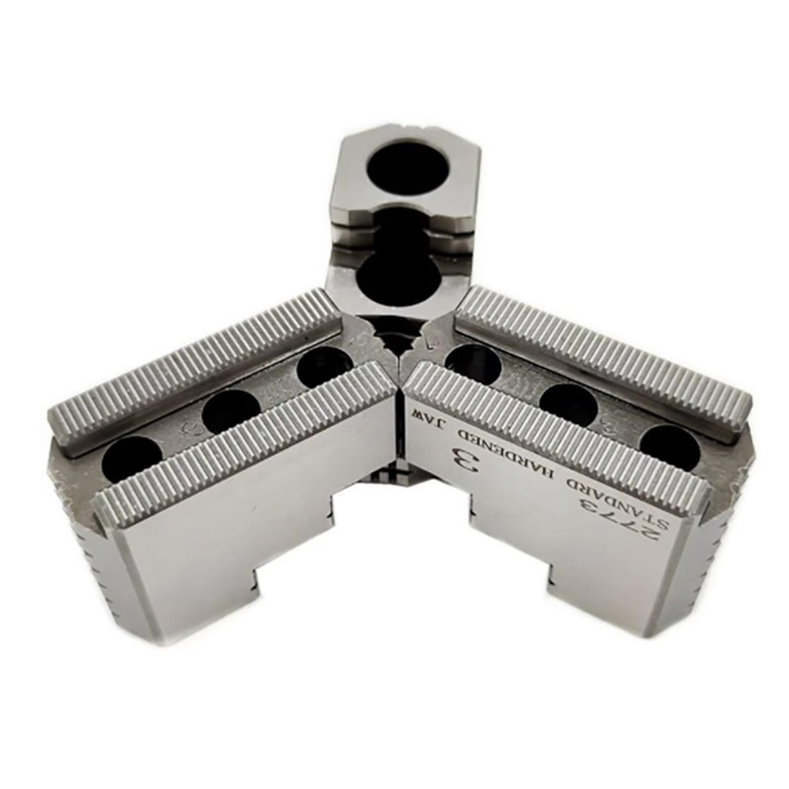 Nuevo Estándar de alta precisión, 5 pulgadas, 6, 8, 10, garra dura hidráulica, tres portabrocas morzada, garras paso fuertes for máquina torno CNC(8 inches-1 step)