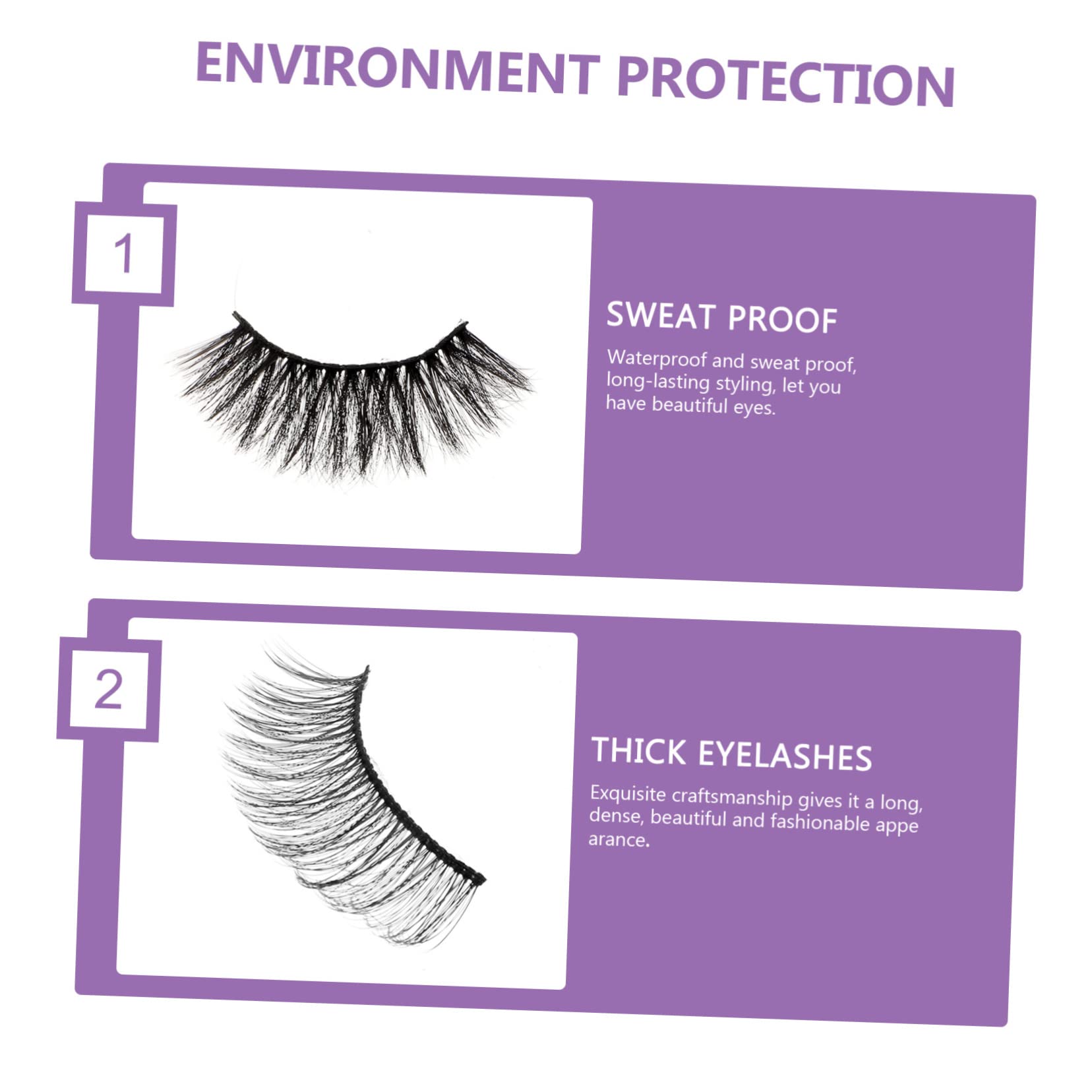 Ipetboom 60pares Pestañas Postizas Naturales De Cosméticos Para Chicas Efecto Realista y Reutilizables Para Maquillaje Atractivo