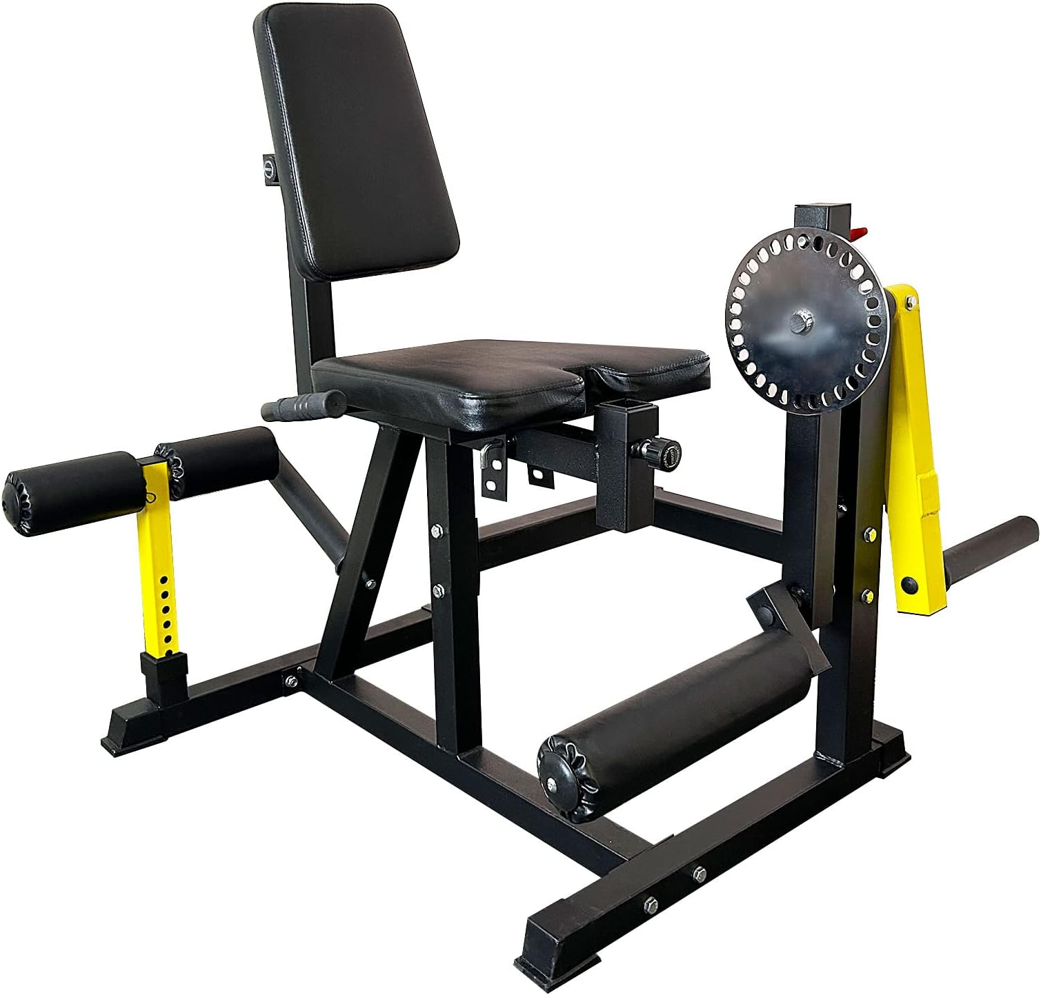 Leg Extension and Curl Machine, Fitness Equipment Leg Curl Extention Machine Workout to Imporove Knee Function with Weight Bench