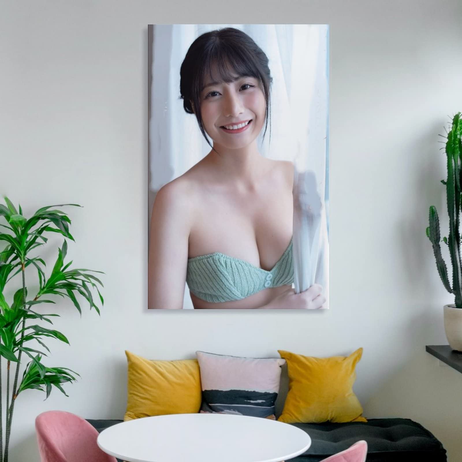 Amazon.co.jp: 鈴木優香女優のセクシービキニポスター 2 キャンバス 壁