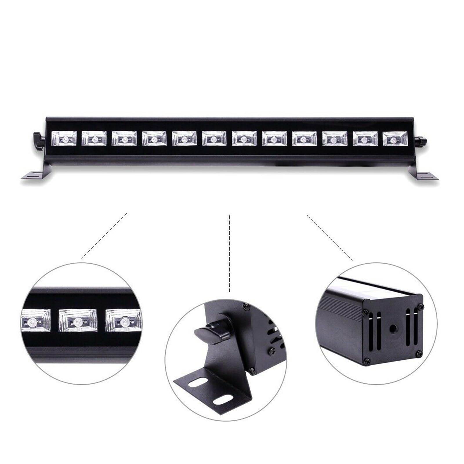 12 LED 36W LED Efecto De Luz De Escenario DJ Disco UV Violeta Arandela De Pared Proyector Fiesta Bar Reflector AC 100-240V Láser Luces Negras