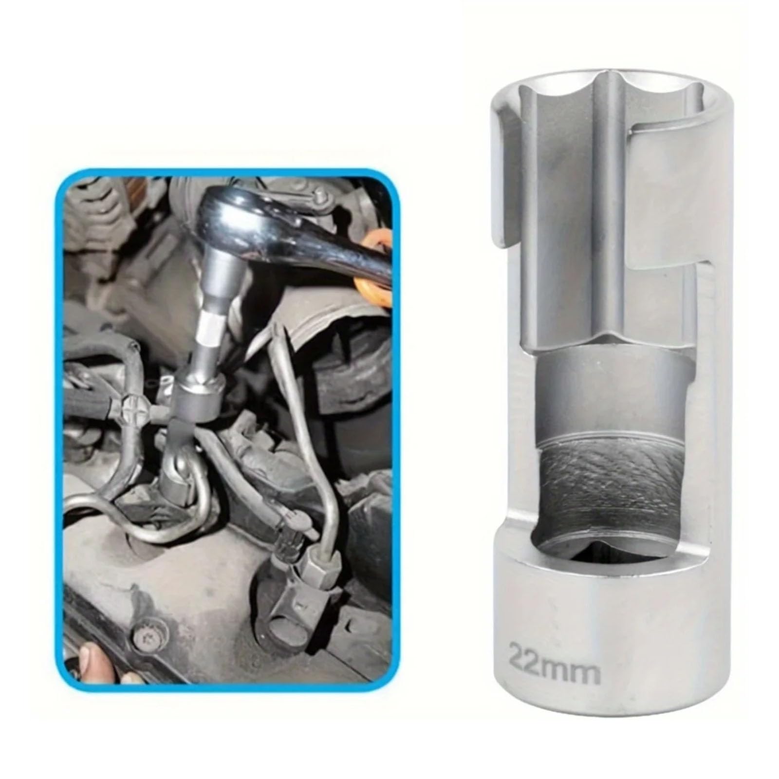Juego de vasos de extracción para aficionados bricolaje de 8 mm mm para sensores de oxígeno de larga duración y trabajos de línea de combustible en mantenimiento de vehículos de
