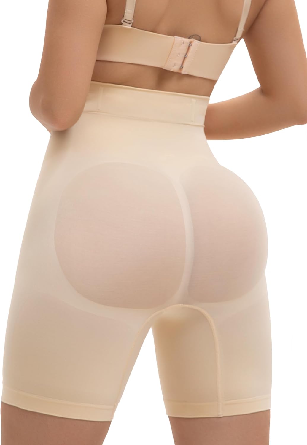 SHAPERX Tummy Control Underwear for Women – Mid-Waisted Seamless Shapewear Shorts Anti-Rolling Body Shaper Under Dresses - Image 2